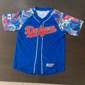 Los Angeles Dodgers Blue Japanese Heritage Baseball Jersey